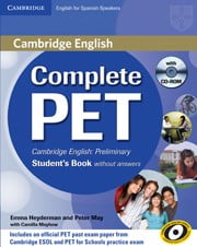 PORTADA Complete PET for Spanish Speakers Student’s Book without Answers with CD-ROM